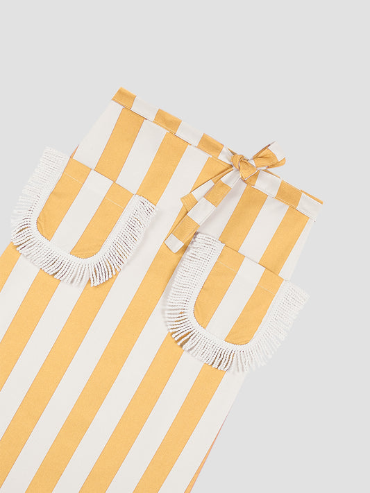 Fringed Parasol Apron Yellow