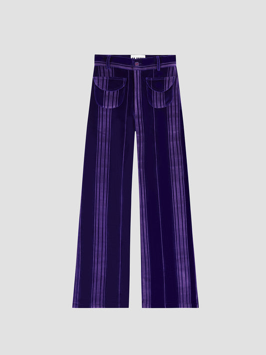 Tombola Velvet Pants Purple