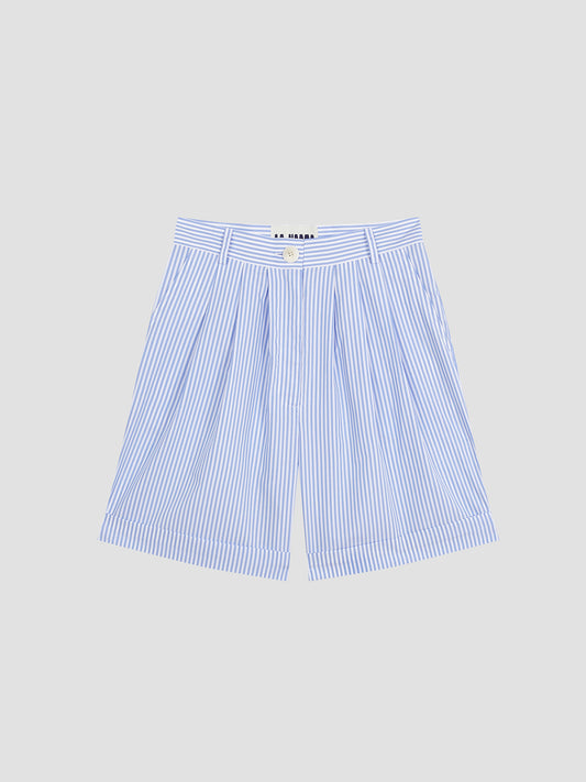 Striped Bermudas Celeste