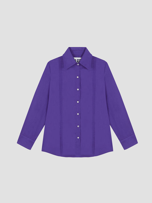 Gina Cotton Shirt Purple