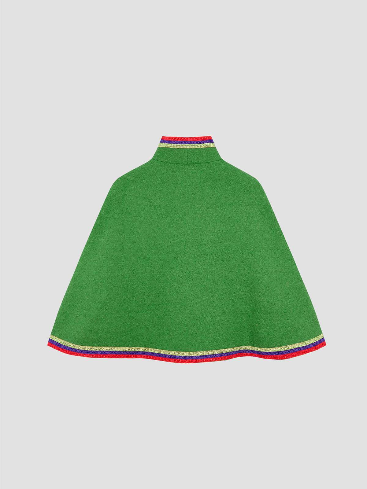 Candy Green Wool Cape