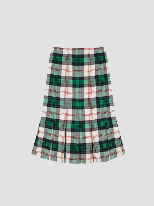 Grace Skirt Green Tartan 02