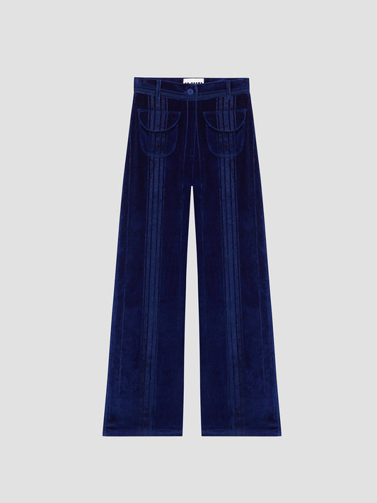 Tombola Velvet Pants Navy