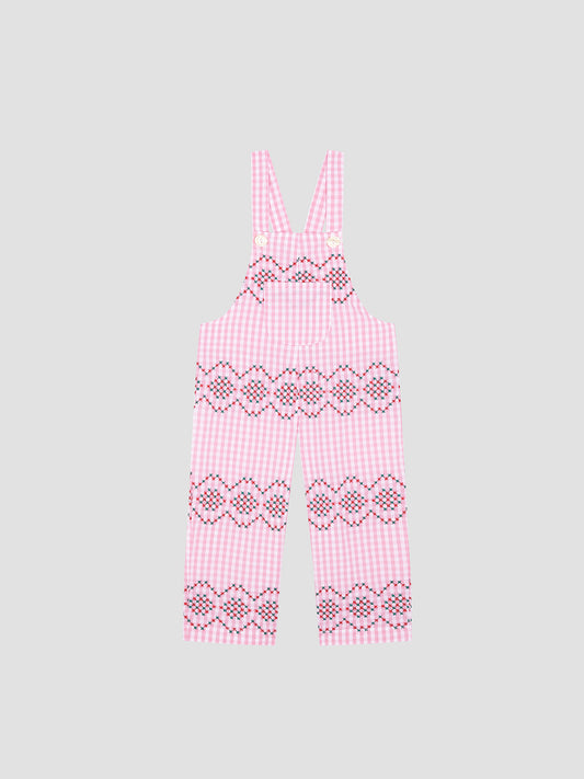 Mini Jumpsuit Punto de Cruz Pink