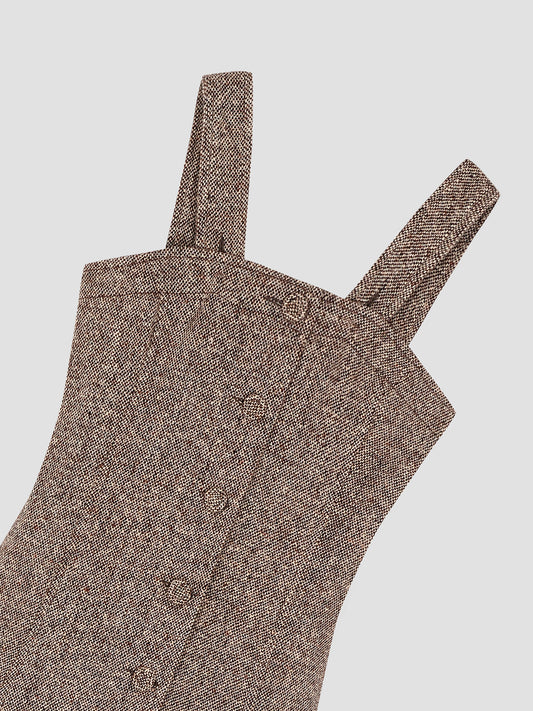 Lady Wool Dress Brown