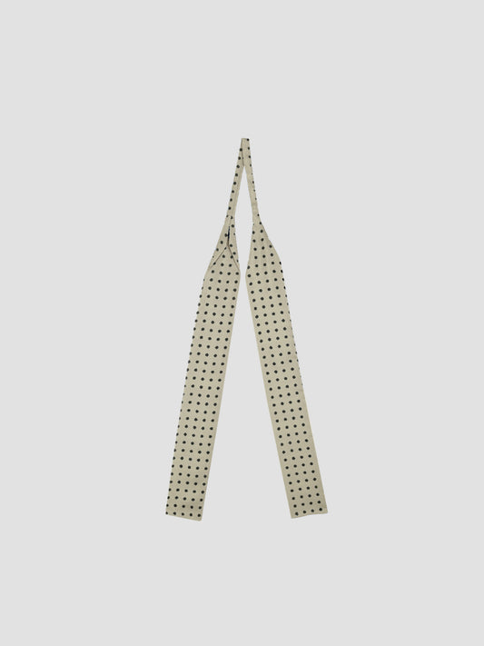 Twilly Polka Dots Silk White