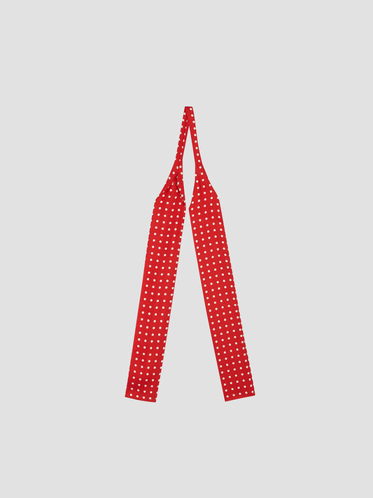 Twilly Polka Dots Silk Red