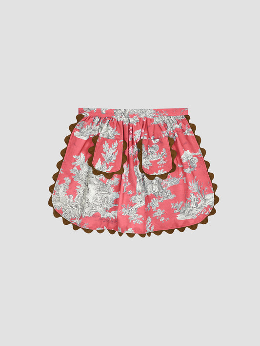 Jouy Apron Red
