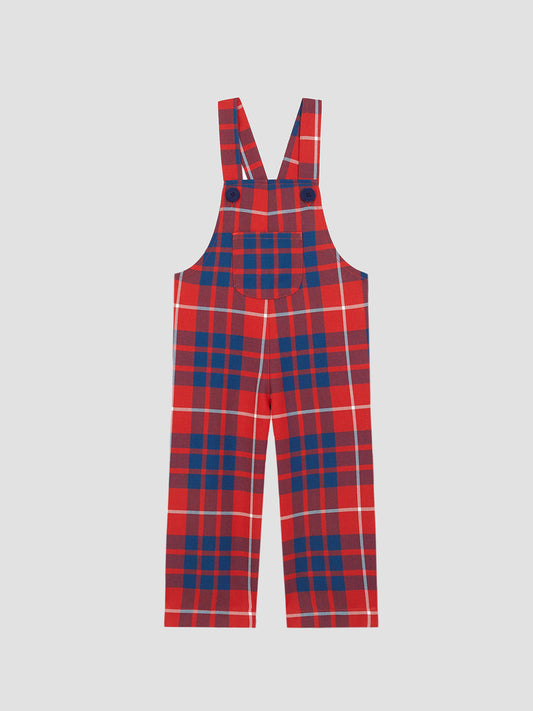 Mini Jumpsuit Tartan Red