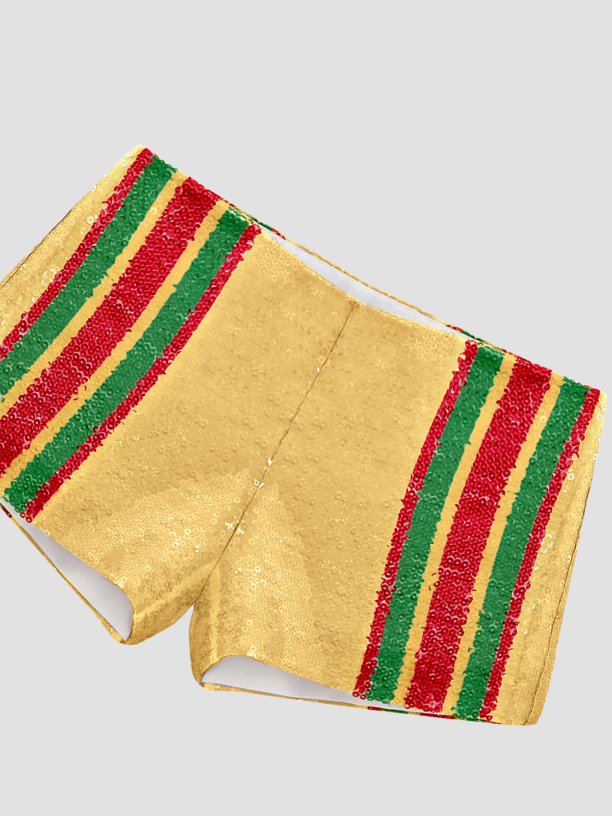 Pippi Sequin Shorts Mustard