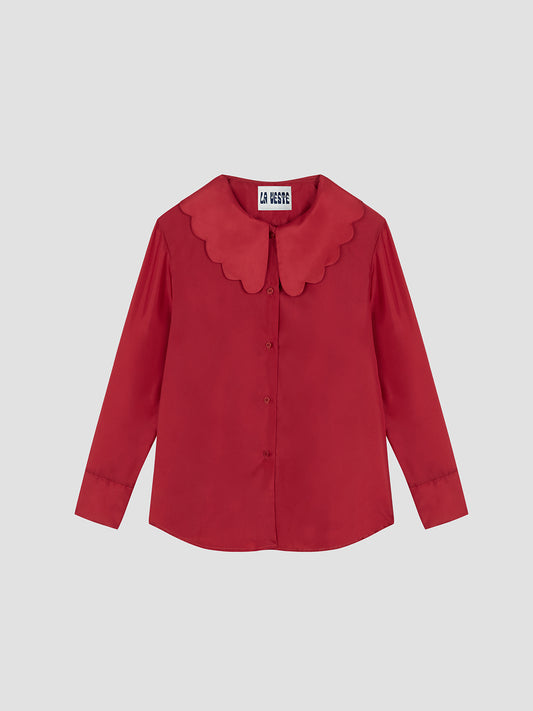Margarita Shirt Silk Red