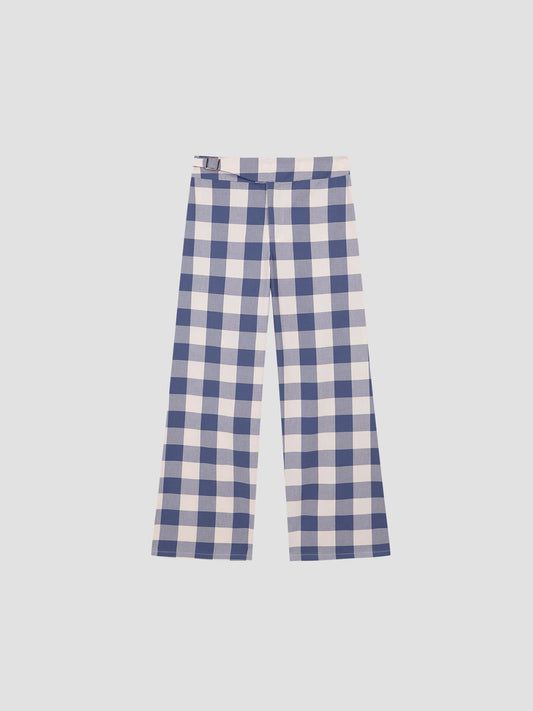 Blue Check Pants