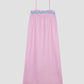 Candy Nightdress Pink is a square cut midi style nightdress made of pink checkered cotton fabric.