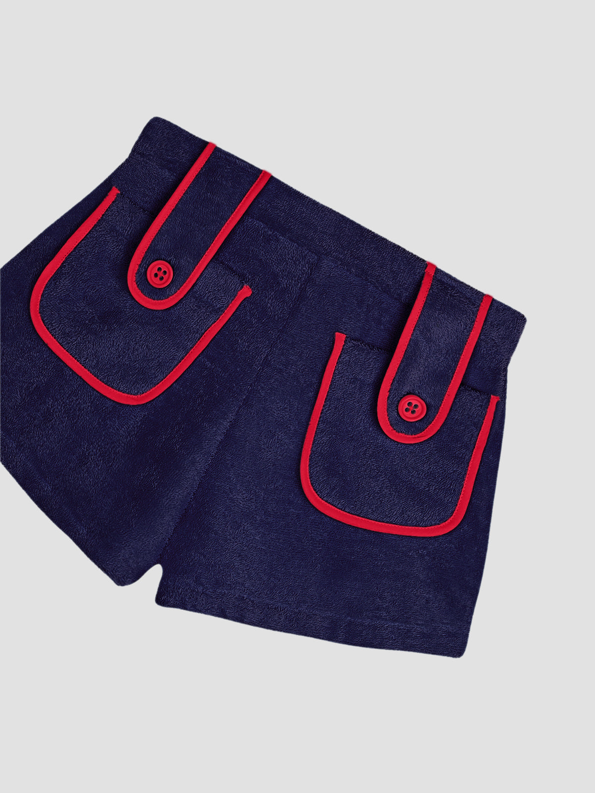 Carambola Towel Short Navy and Red