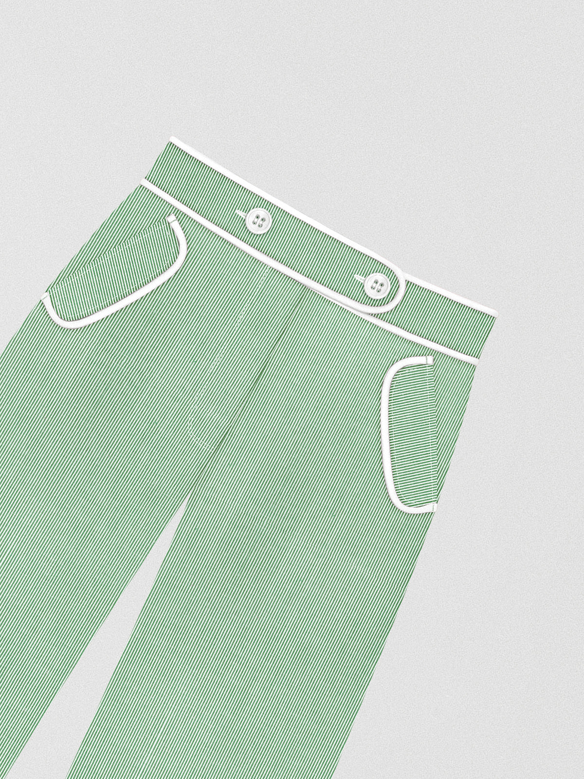 Fancy Stripe Pants Green