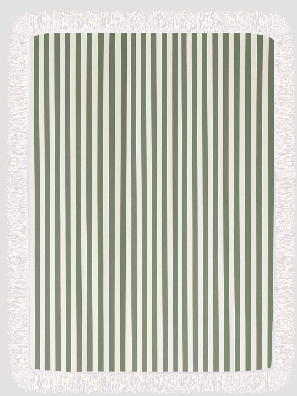 Fringed Parasol Tablecloth Green