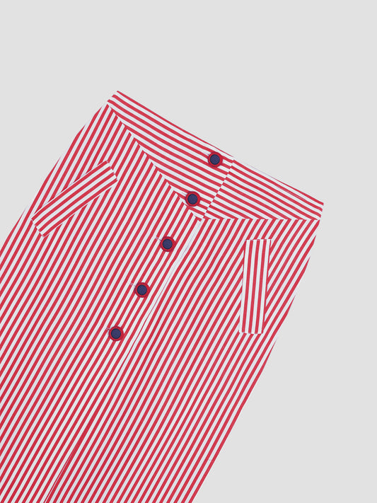 Mikado Long Skirt Red