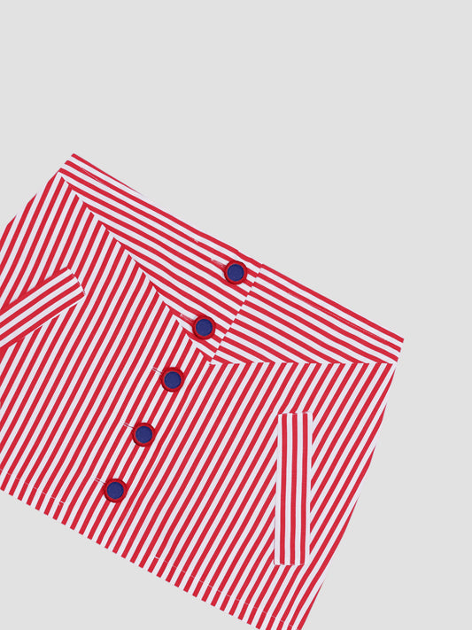 Mikado Mini Skirt Red