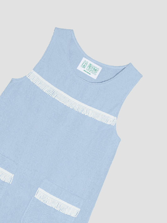 Fringes Mini Towel Celeste