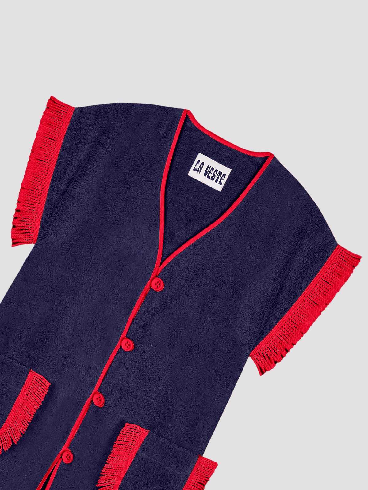 Pitaya Towel Dress Navy