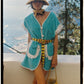 Pitaya Towel Dress Turquoise