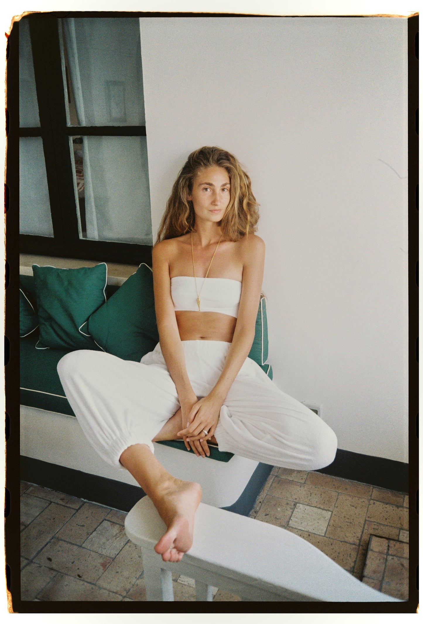 Bombacho Towel Pants White