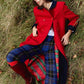 Punto De Cruz Pants Tartan Blue