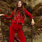 Leonor Pants Velvet Red