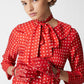 Twilly Polka Dots Silk Red