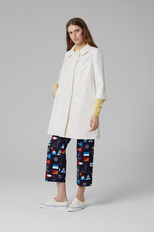 Señorita Out Of School Trench Coat Off White