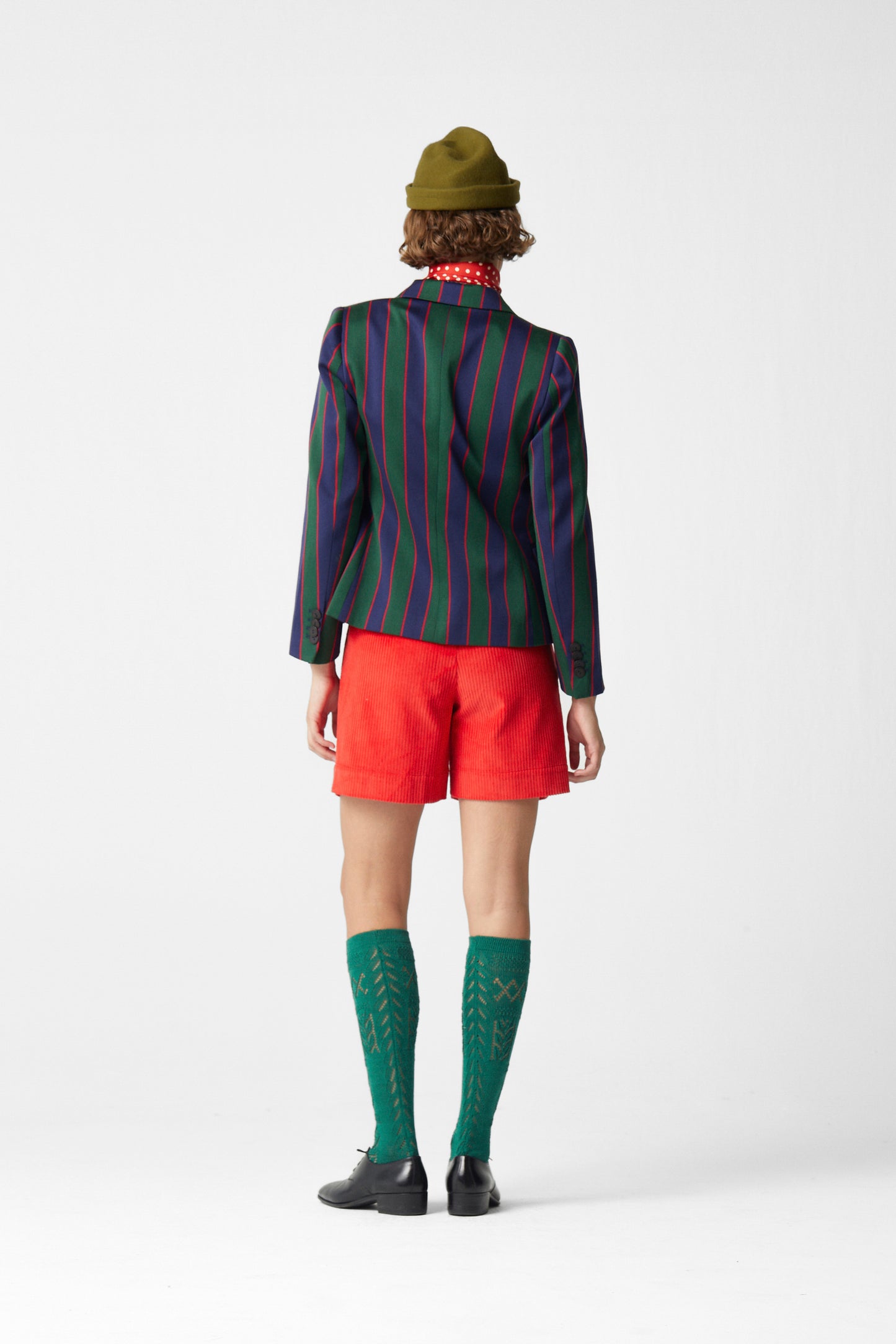Corduroy Bermuda Red