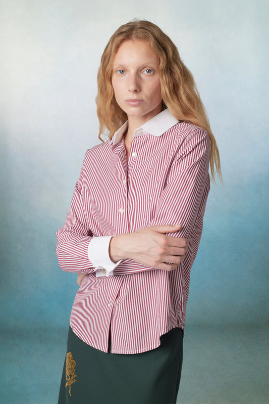 Shelby Shirt Striped Red