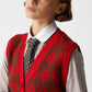 Arlequín Knit Vest Red