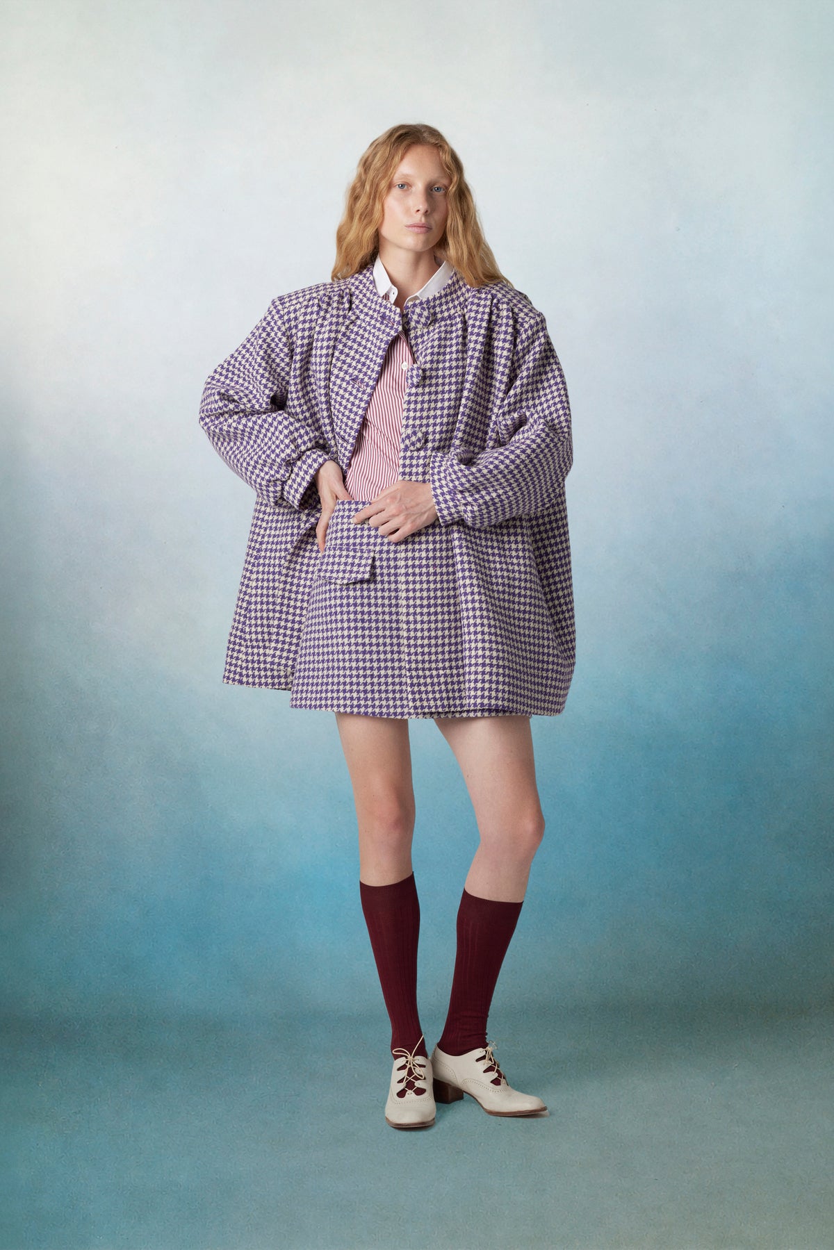 Allegra Coat Purple
