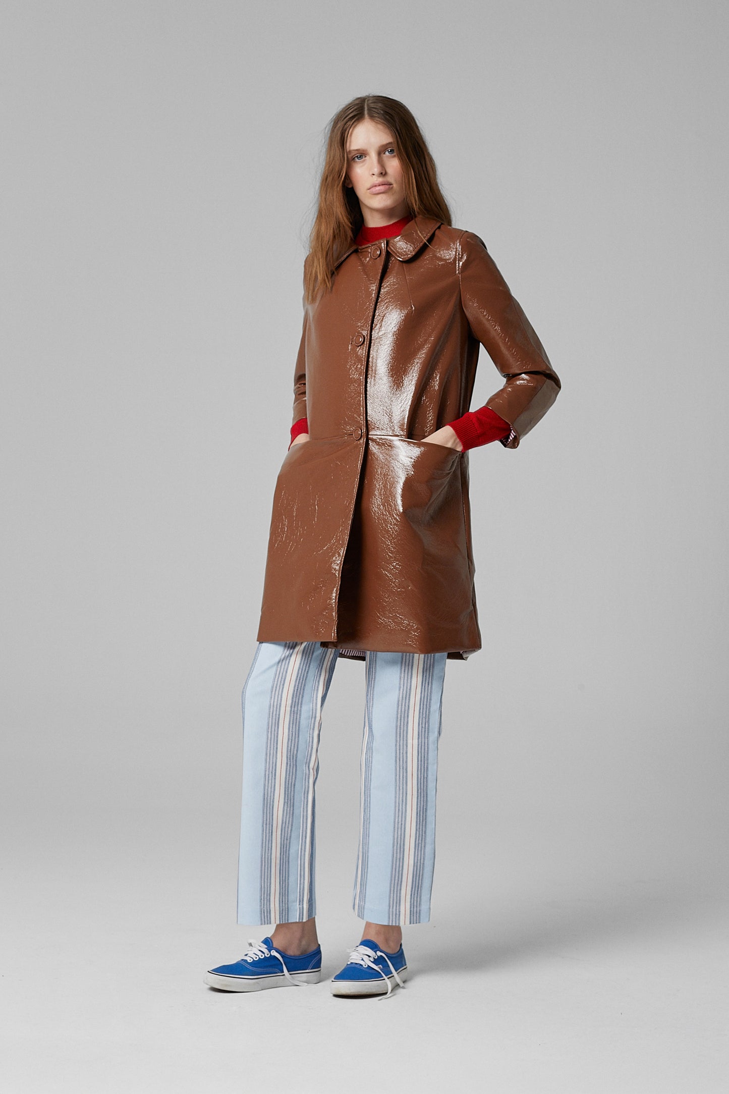 Señorita Out Of School Trench Coat Brown