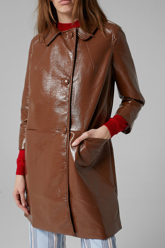 Señorita Out Of School Trench Coat Brown