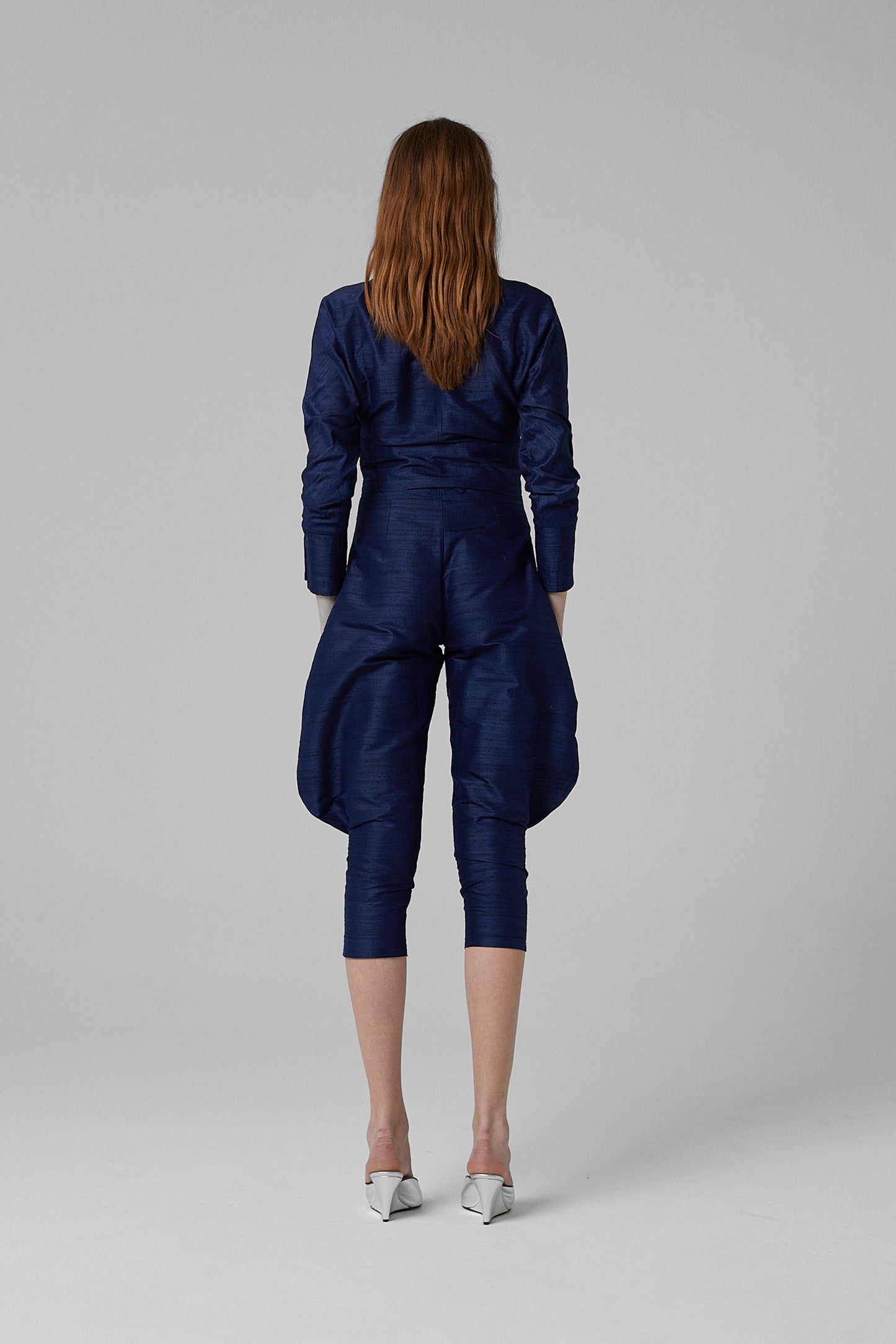 Cleo Jacket Silk Navy