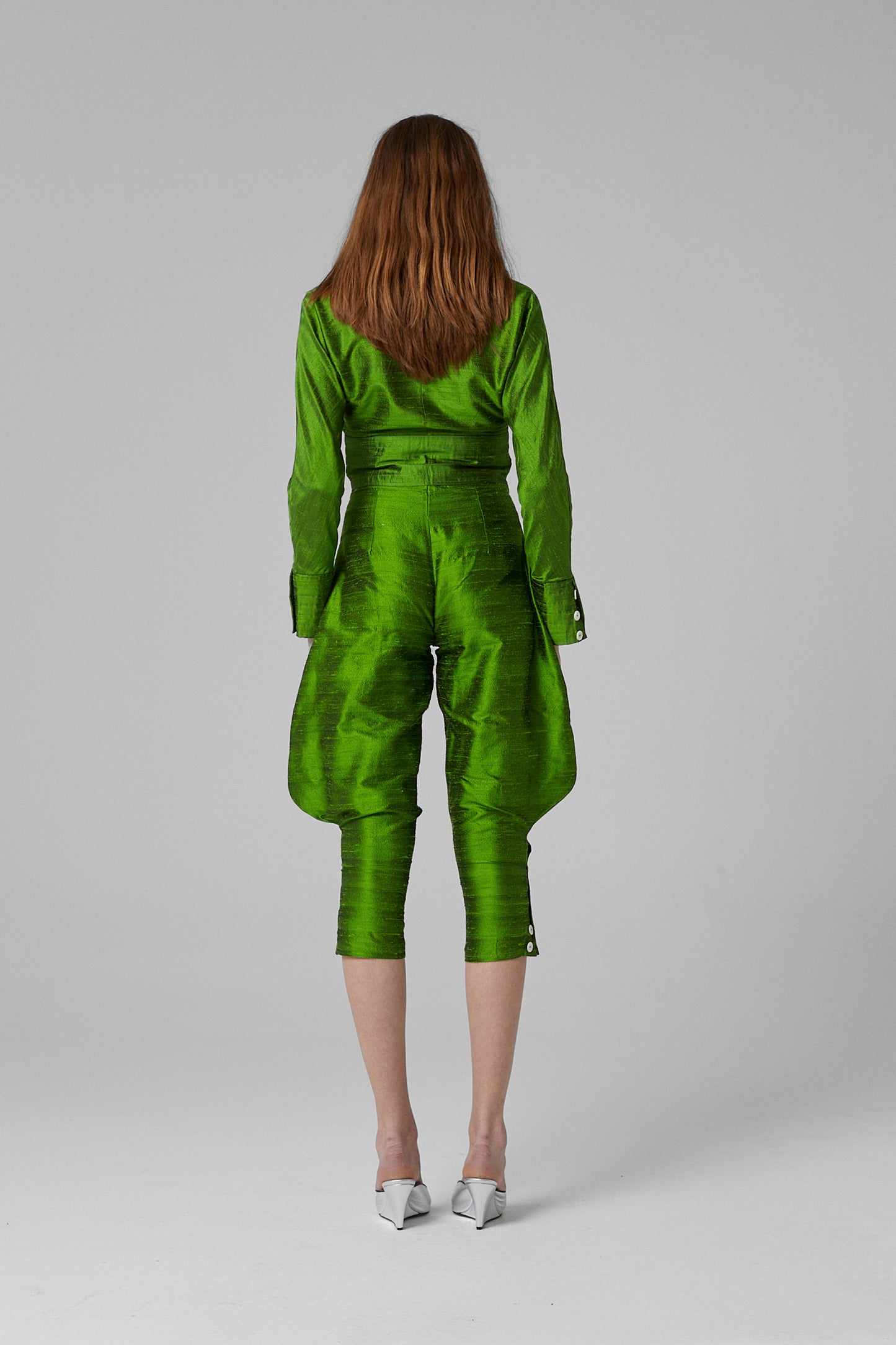 Cleo Pants Silk Green