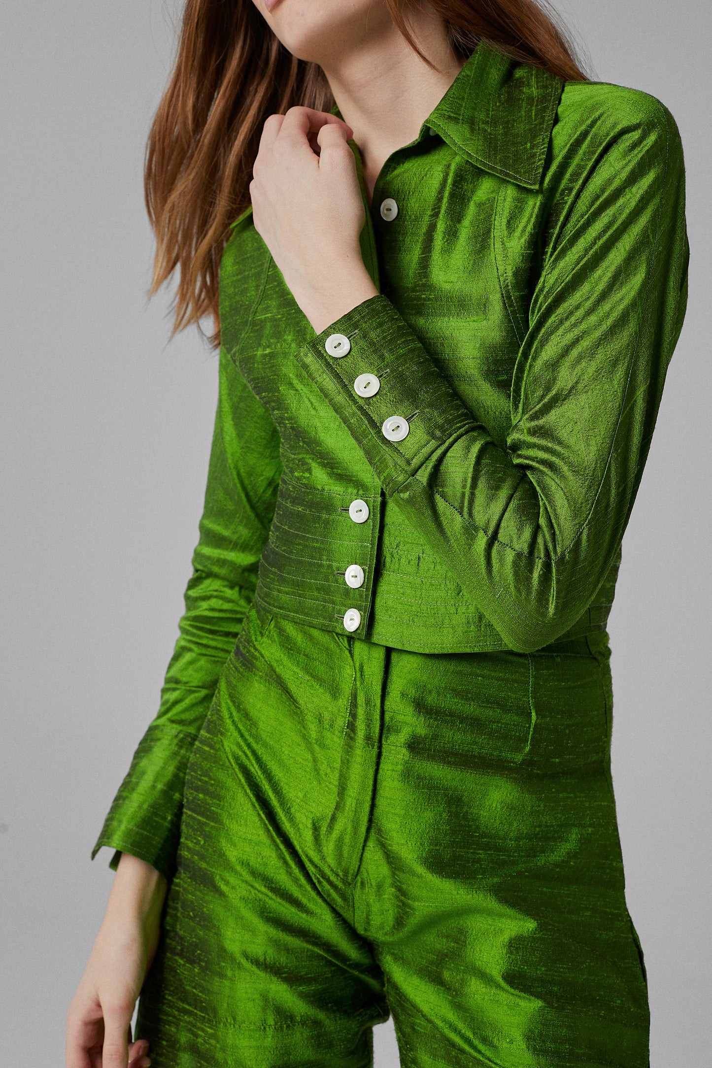Cleo Jacket Silk Green