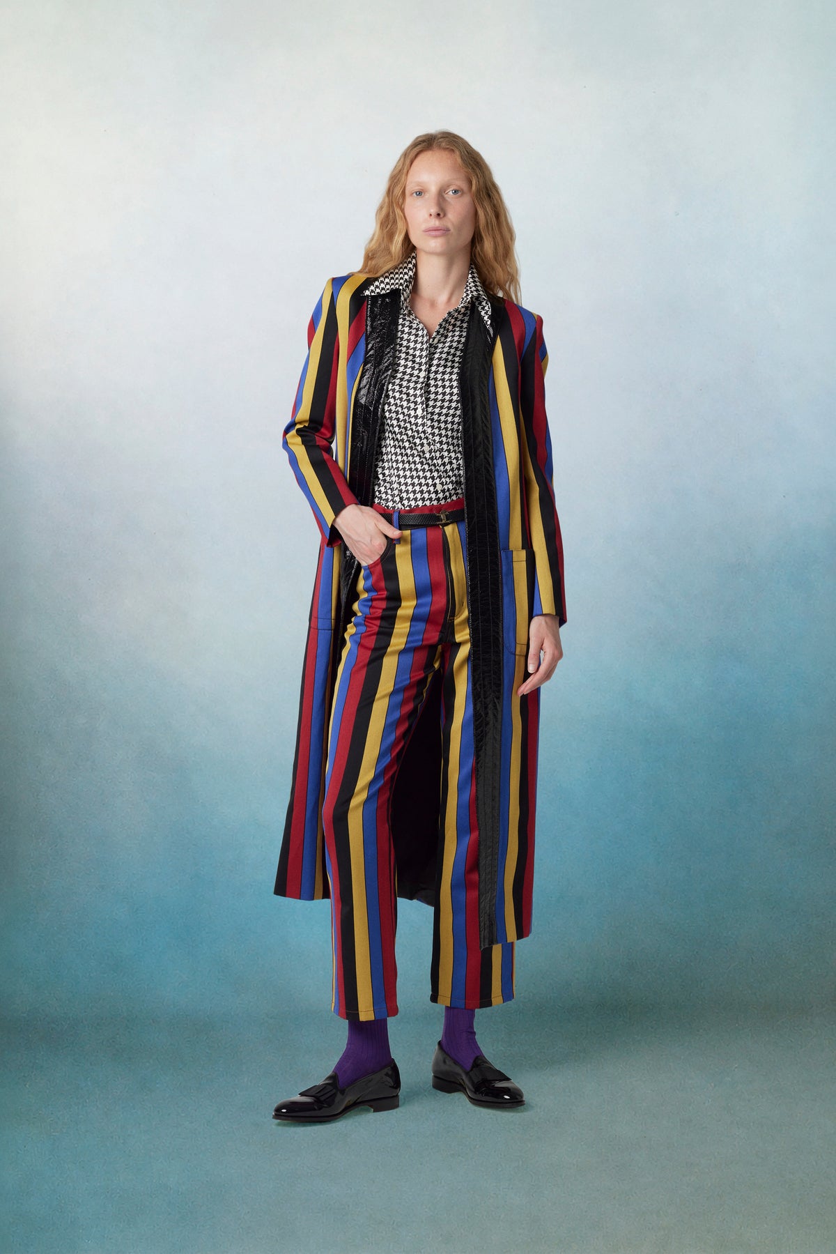 Lucky Coat Striped