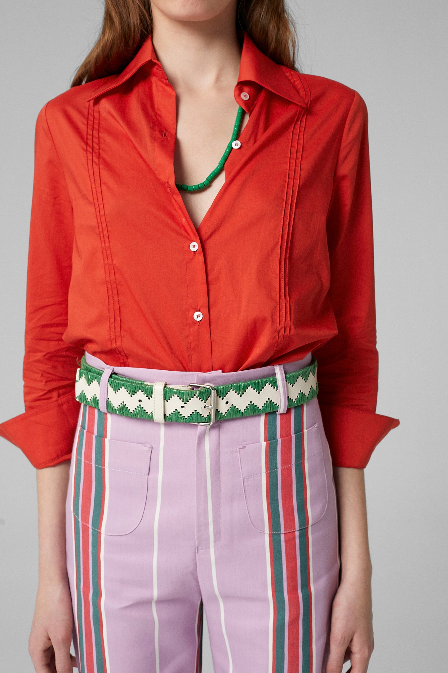 Gina Cotton Shirt Red