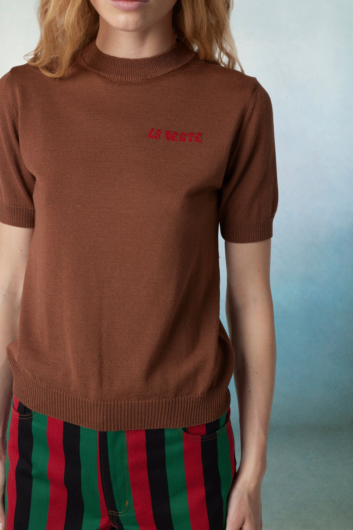 Twin Set Top Brown