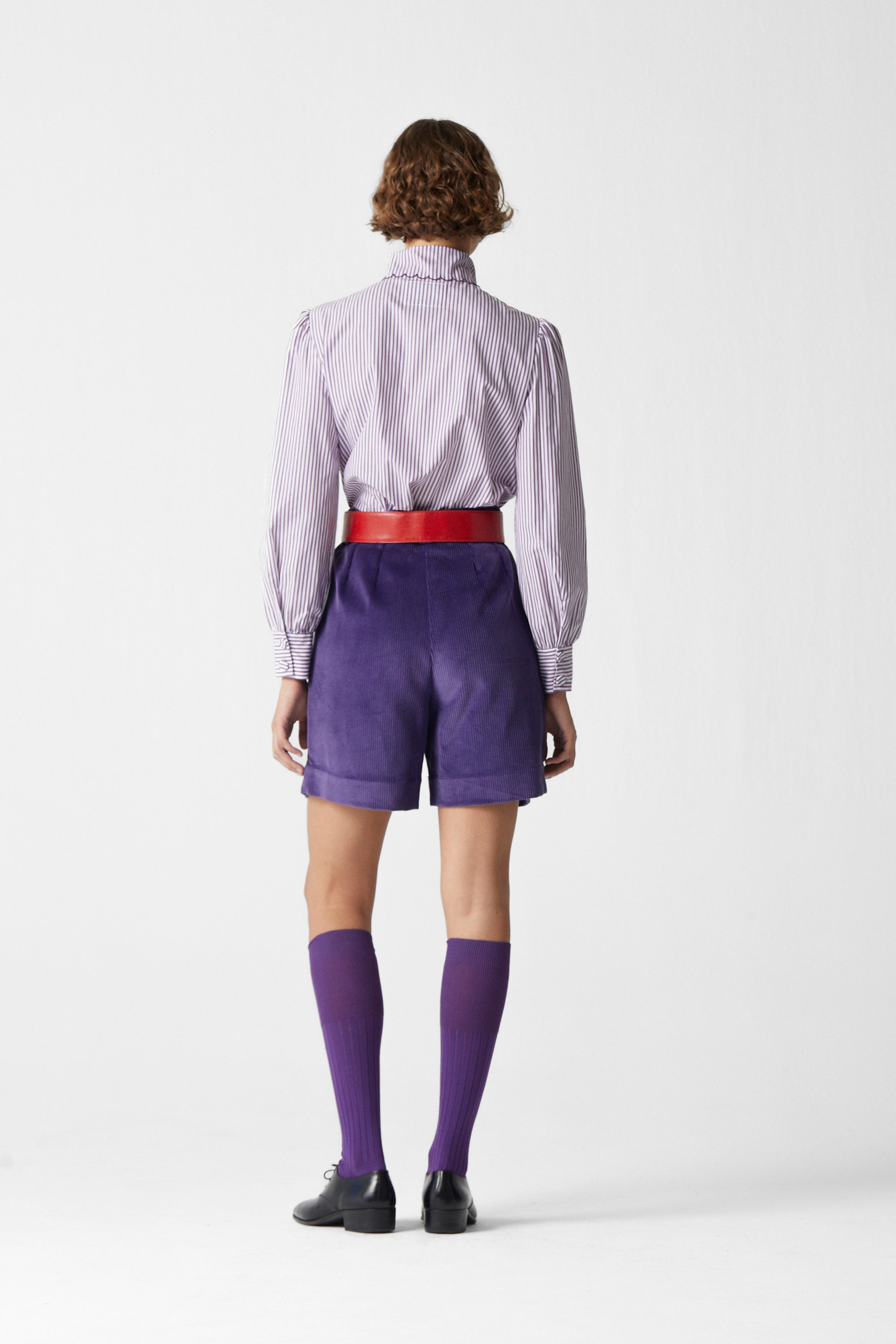 Corduroy Bermuda Purple – La Veste