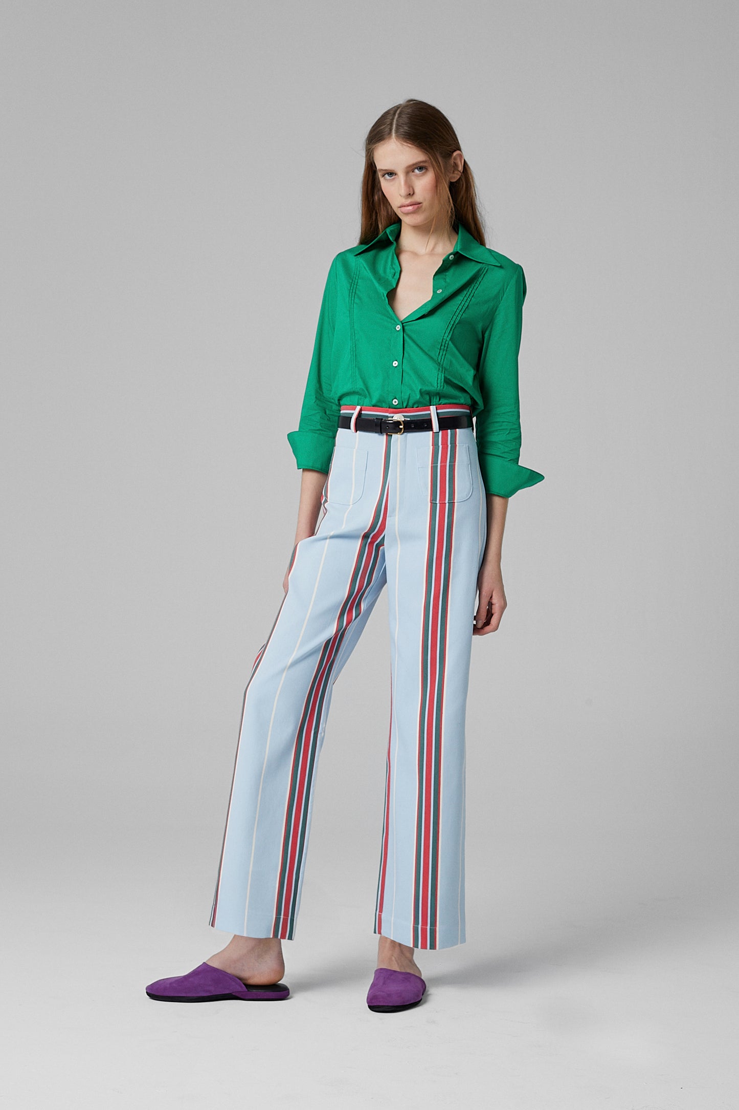 Gina Cotton Shirt Green