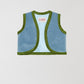 Elvis Velvet Vest Celeste