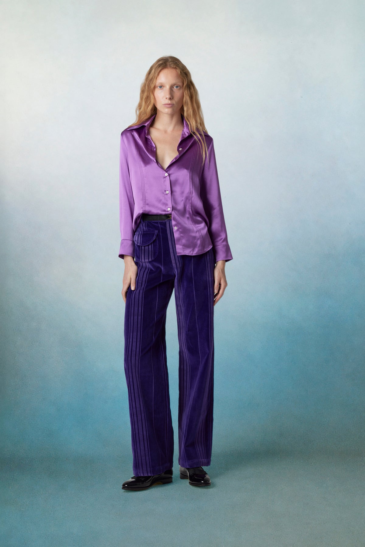 Tombola Velvet Pants Purple