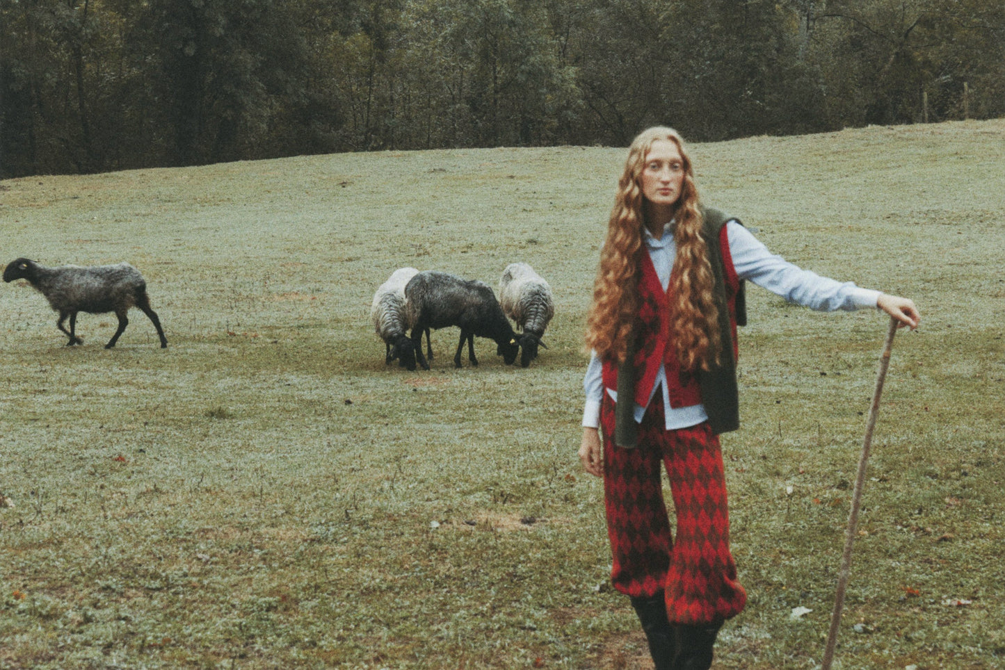 Arlequín Knit Vest Red