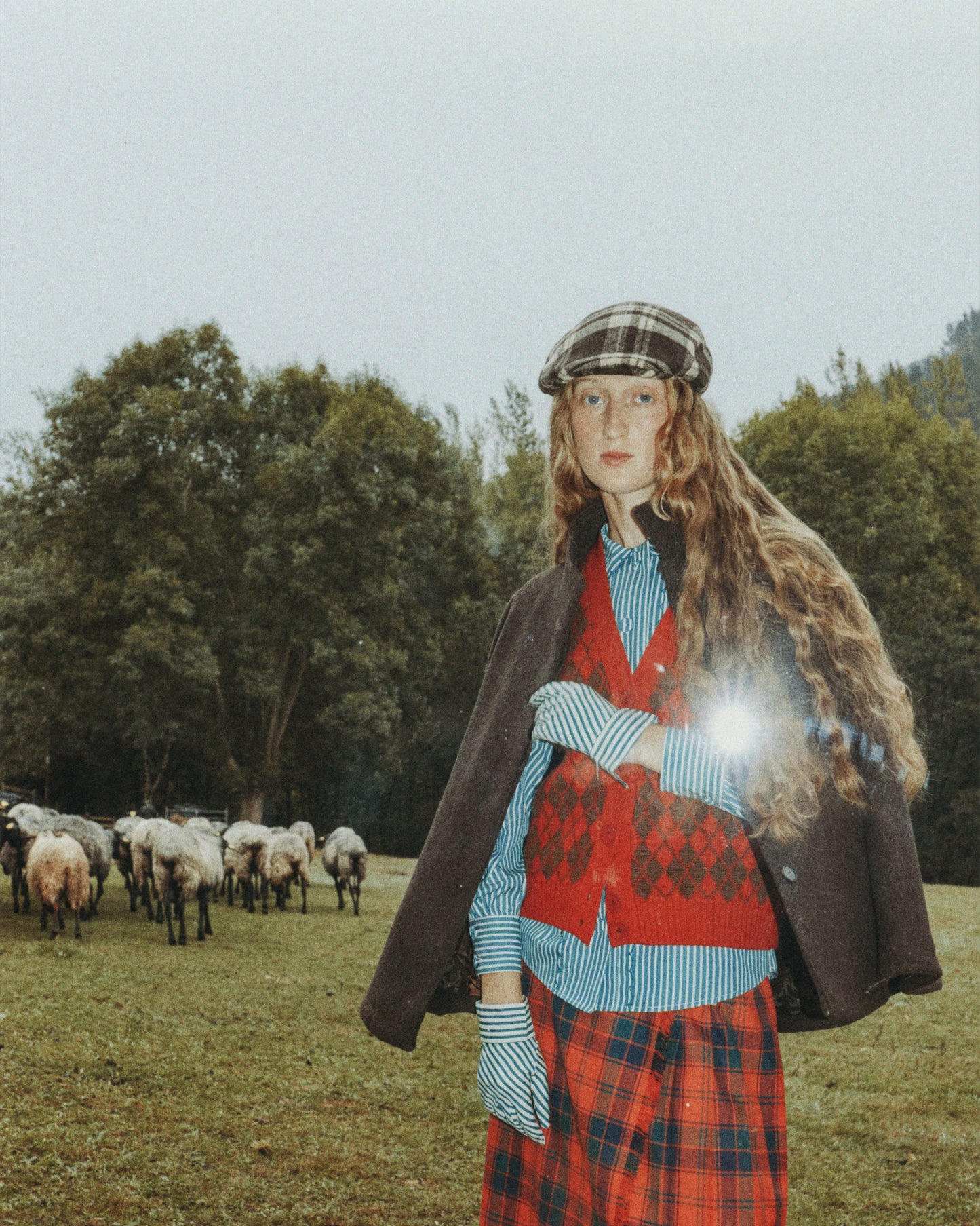 Arlequín Knit Vest Red