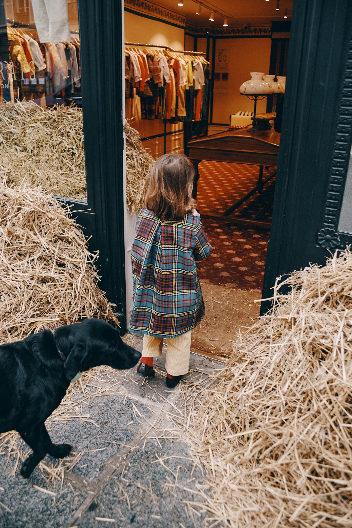 Heidi Coat Tartan Multicolor