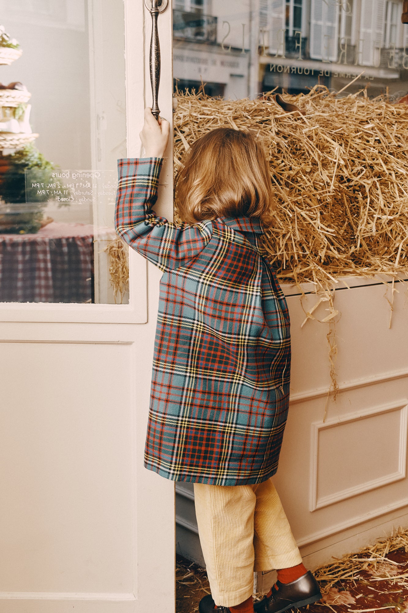 Heidi Coat Tartan Multicolor